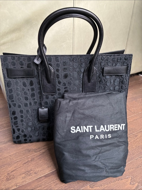 Saint Laurent Handbags - Saint Laurent Limited Edition Pony Hair Large Sac De Jour Tote